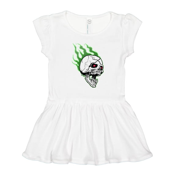 Inktastic Retro Skull Girls Toddler Dress