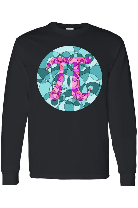 Retro Style Pi Symbol for Pi Day Long Sleeve T-Shirt