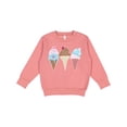 thumbnail image 1 of Inktastic Retro Valentine Ice Cream Cones Toddler Sweatshirt, 1 of 4