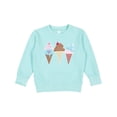 thumbnail image 1 of Inktastic Retro Valentine Ice Cream Cones Toddler Sweatshirt, 1 of 4
