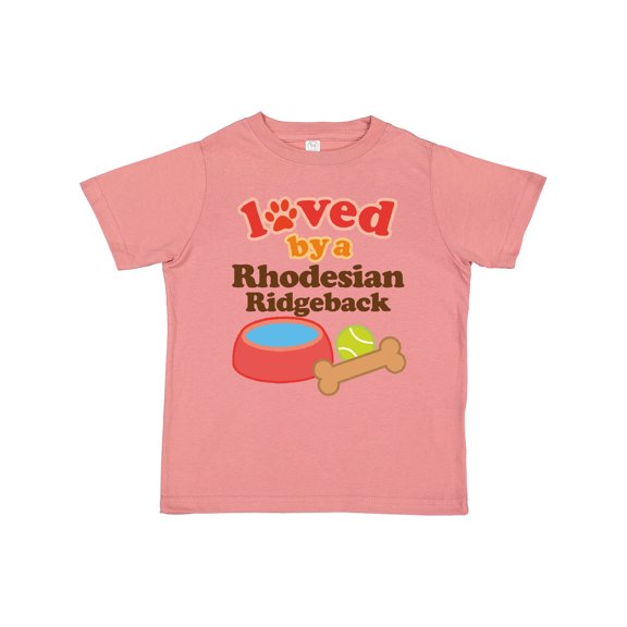 Inktastic Rhodesian Ridgeback Loved By A (Dog Breed) Boys or Girls Toddler T-Shirt
