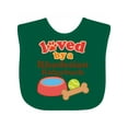 thumbnail image 1 of Inktastic Rhodesian Ridgeback Loved by a (Dog Breed) Boys or Girls Baby Bib, 1 of 4