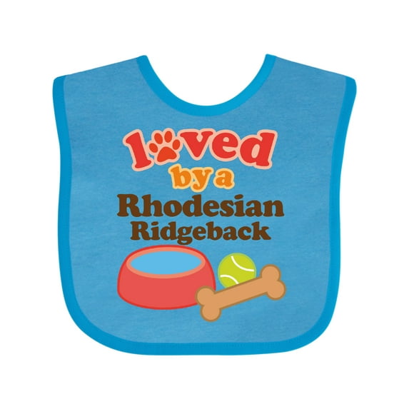 Inktastic Rhodesian Ridgeback Loved by a (Dog Breed) Boys or Girls Baby Bib