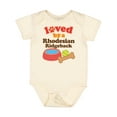 thumbnail image 1 of Inktastic Rhodesian Ridgeback Loved by a (dog Breed) Boys or Girls Baby Bodysuit, 1 of 5