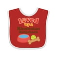thumbnail image 1 of Inktastic Rhodesian Ridgeback Loved by a (dog Breed) Boys or Girls Baby Bib, 1 of 4