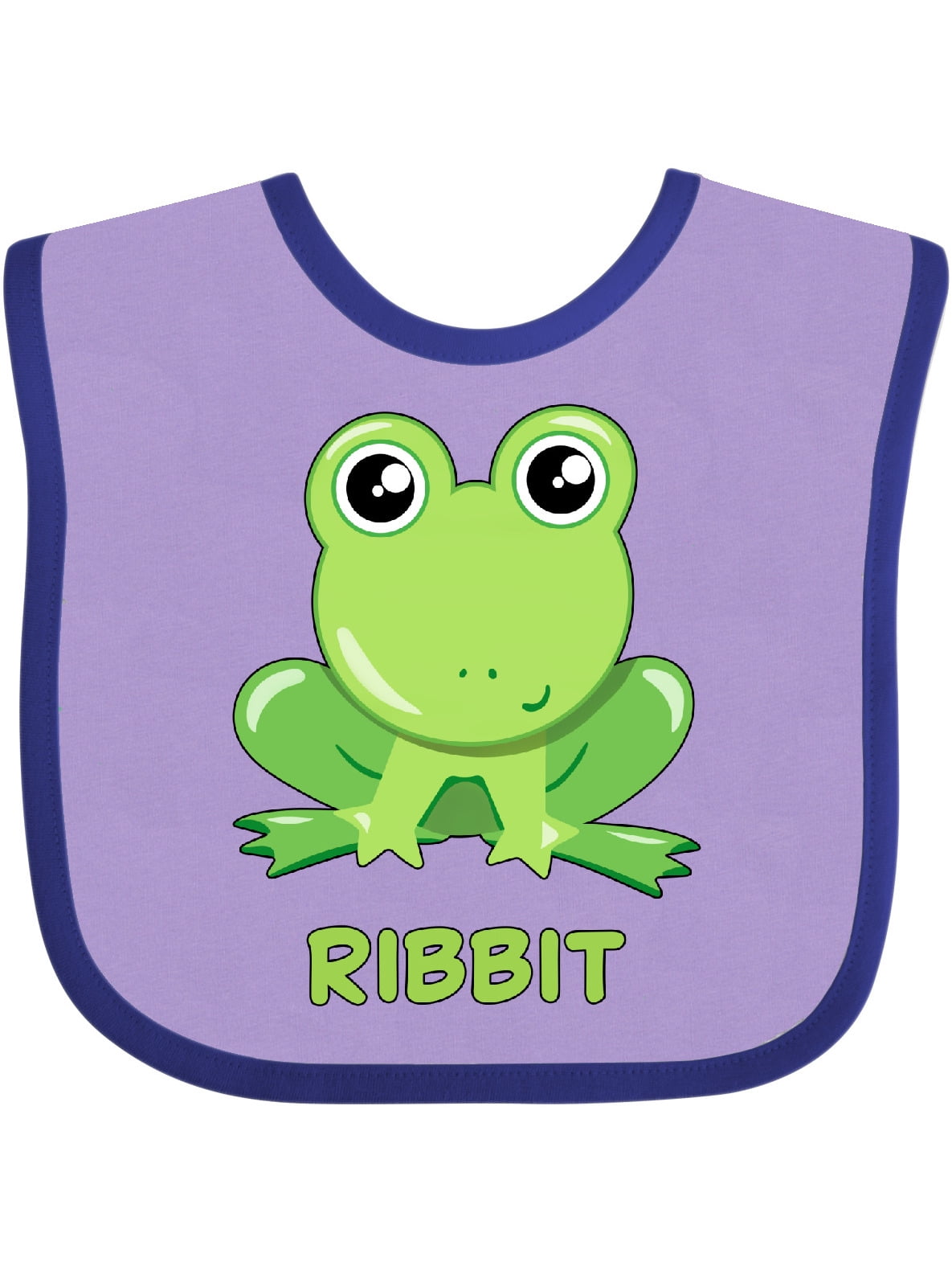 Inktastic Ribbit Cute Green Frog Boys or Girls Baby Bib - Walmart.com