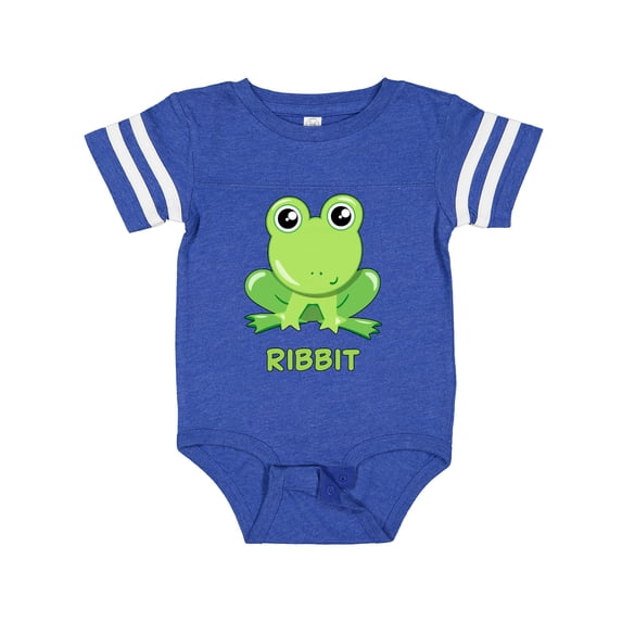 Inktastic Ribbit Cute Green Frog Boys or Girls Baby Bodysuit