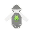 thumbnail image 1 of Inktastic Ribbit Cute Green Frog Boys or Girls Long Sleeve Baby Bodysuit, 1 of 5