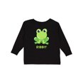 thumbnail image 1 of Inktastic Ribbit Cute Green Frog Boys or Girls Long Sleeve Toddler T-Shirt, 1 of 5