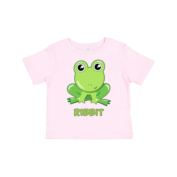 Inktastic Ribbit Cute Green Frog Boys or Girls Toddler T-Shirt