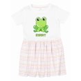 thumbnail image 1 of Inktastic Ribbit Cute Green Frog Girls Toddler Dress, 1 of 5