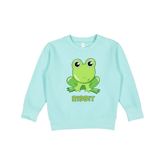 Inktastic Ribbit Cute Green Frog Toddler Sweatshirt