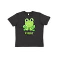 thumbnail image 1 of Inktastic Ribbit Cute Green Frog Youth T-Shirt, 1 of 5