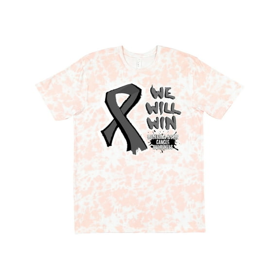 Inktastic Ribbon We Will Win Melanoma & Skin Cancer Awareness T-Shirt