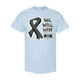 thumbnail image 1 of Inktastic Ribbon We Will Win Melanoma & Skin Cancer Awareness T-Shirt, 1 of 5