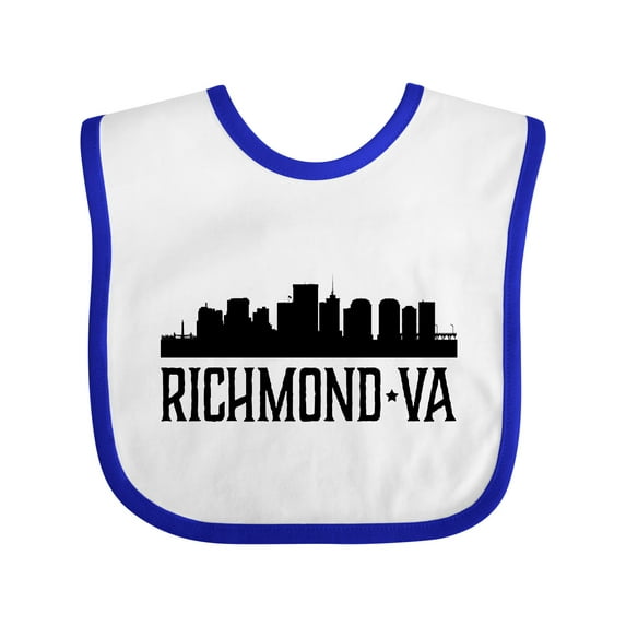Inktastic Richmond Virginia City Skyline Boys or Girls Baby Bib