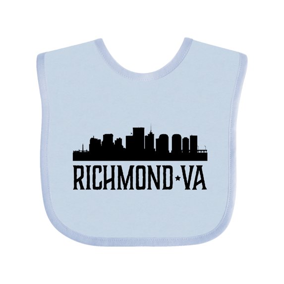 Inktastic Richmond Virginia City Skyline Boys or Girls Baby Bib