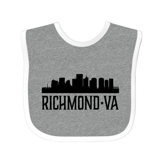 Inktastic Richmond Virginia City Skyline Boys or Girls Baby Bib