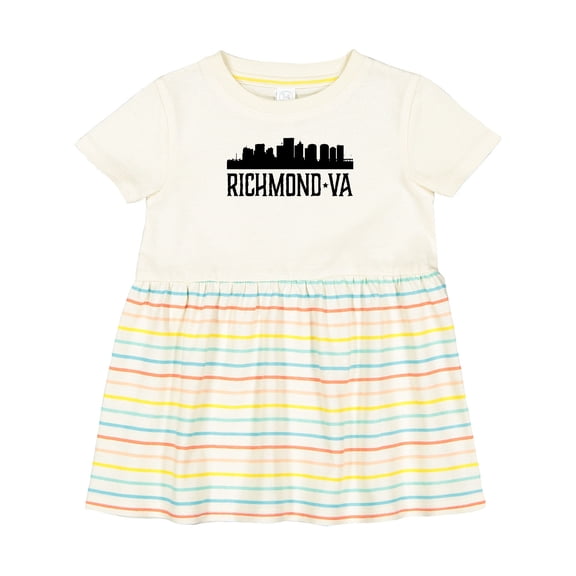 Inktastic Richmond Virginia City Skyline Girls Baby Dress
