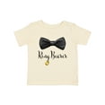 thumbnail image 1 of Inktastic Ring Bearer Black Bow Tie and Gold Wedding Ring Boys Baby T-Shirt, 1 of 5