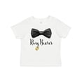 thumbnail image 1 of Inktastic Ring Bearer Black Bow Tie and Gold Wedding Ring Boys Baby T-Shirt, 1 of 5