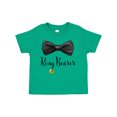 thumbnail image 1 of Inktastic Ring Bearer Black Bow Tie and Gold Wedding Ring Boys Toddler T-Shirt, 1 of 5