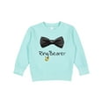 thumbnail image 1 of Inktastic Ring Bearer Black Bow Tie Toddler Sweatshirt, 1 of 4
