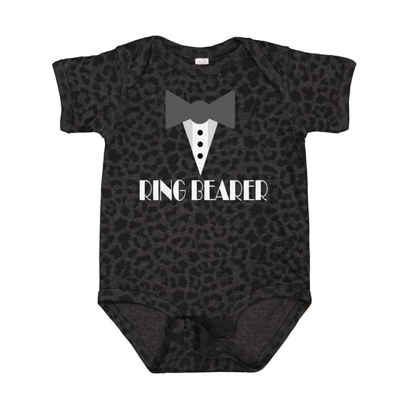 Inktastic Ring Bearer Mock Tux Tuxedo Boys Baby Bodysuit