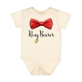 thumbnail image 1 of Inktastic Ring Bearer- Red Bow Tie Boys Baby Bodysuit, 1 of 5