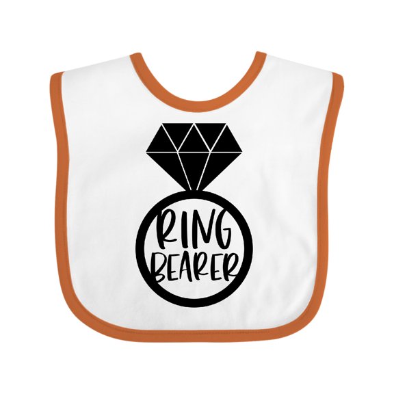 Inktastic Ring Bearer Wedding Party Boys or Girls Baby Bib