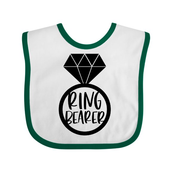 Inktastic Ring Bearer Wedding Party Boys or Girls Baby Bib