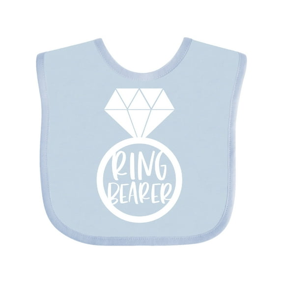 Inktastic Ring Bearer Wedding Party Boys or Girls Baby Bib