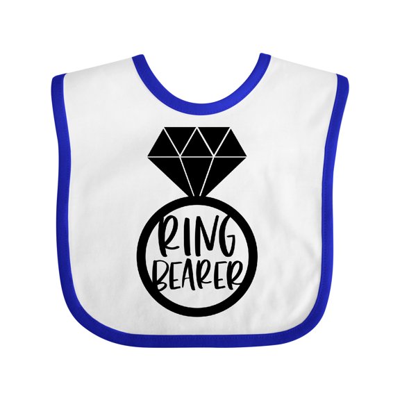 Inktastic Ring Bearer Wedding Party Boys or Girls Baby Bib