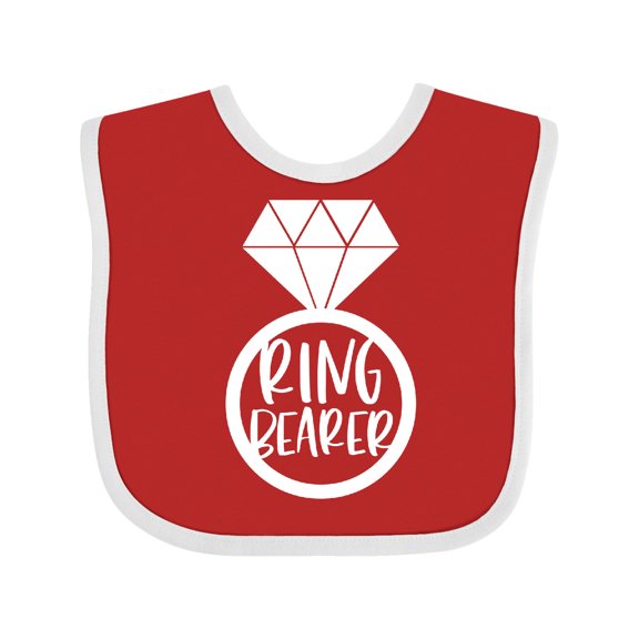 Inktastic Ring Bearer Wedding Party Boys or Girls Baby Bib