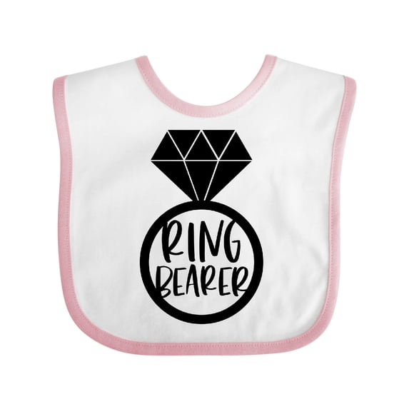 Inktastic Ring Bearer Wedding Party Boys or Girls Baby Bib