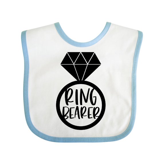 Inktastic Ring Bearer Wedding Party Boys or Girls Baby Bib