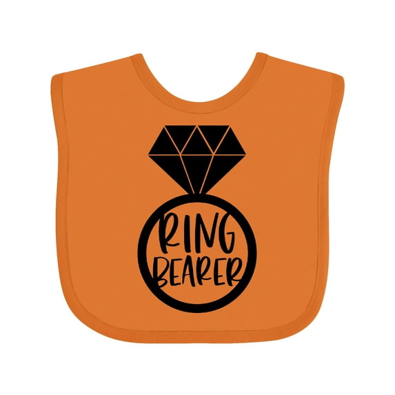 Inktastic Ring Bearer Wedding Party Boys or Girls Baby Bib