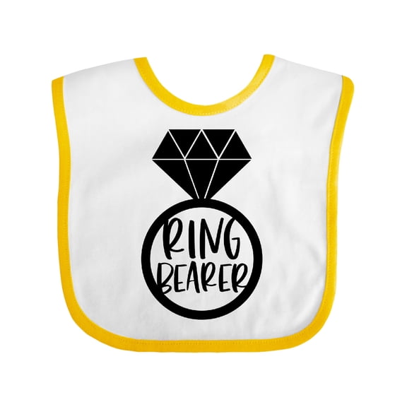 Inktastic Ring Bearer Wedding Party Boys or Girls Baby Bib