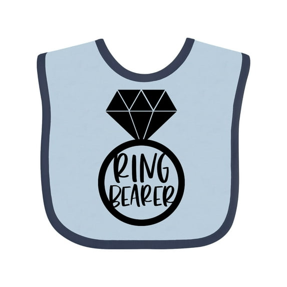 Inktastic Ring Bearer Wedding Party Boys or Girls Baby Bib