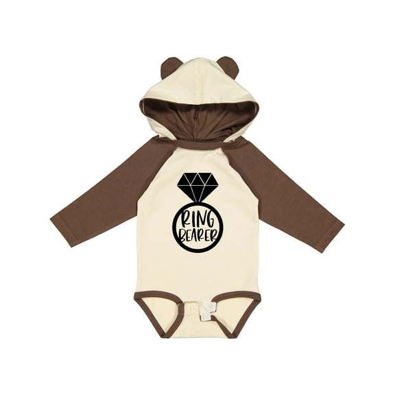Inktastic Ring Bearer Wedding Party Boys or Girls Long Sleeve Baby Bodysuit