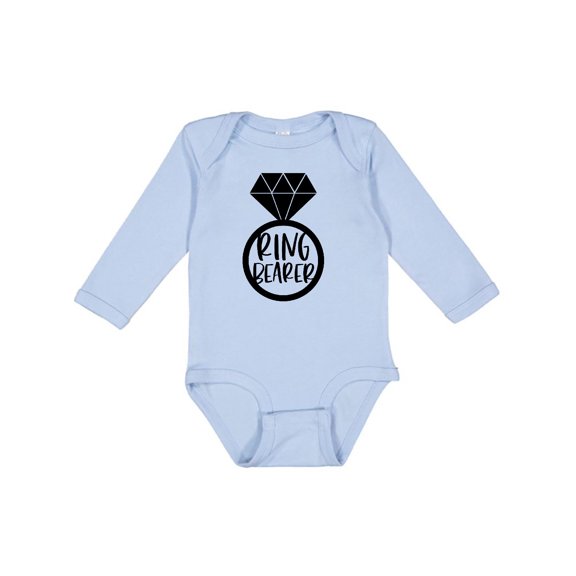 Inktastic Ring Bearer Wedding Party Boys or Girls Long Sleeve Baby Bodysuit