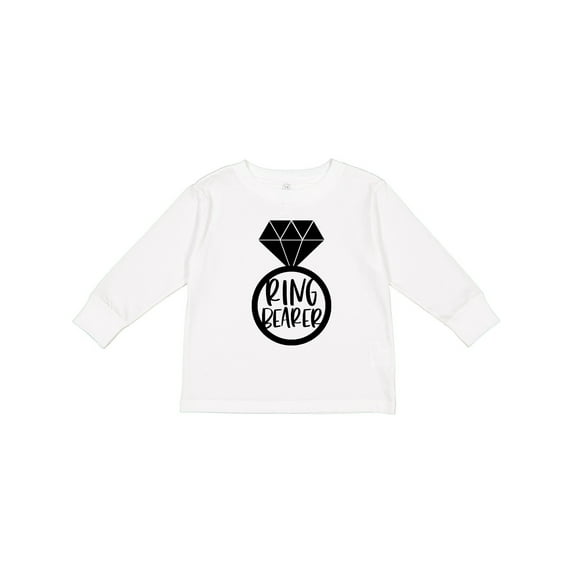 Inktastic Ring Bearer Wedding Party Boys or Girls Long Sleeve Toddler T-Shirt