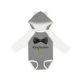 thumbnail image 1 of Inktastic Ring Bearer- black bow tie Boys or Girls Long Sleeve Baby Bodysuit, 1 of 5
