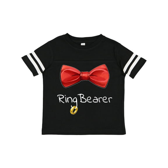 Inktastic Ring Bearer- red bow tie Boys or Girls Toddler T-Shirt