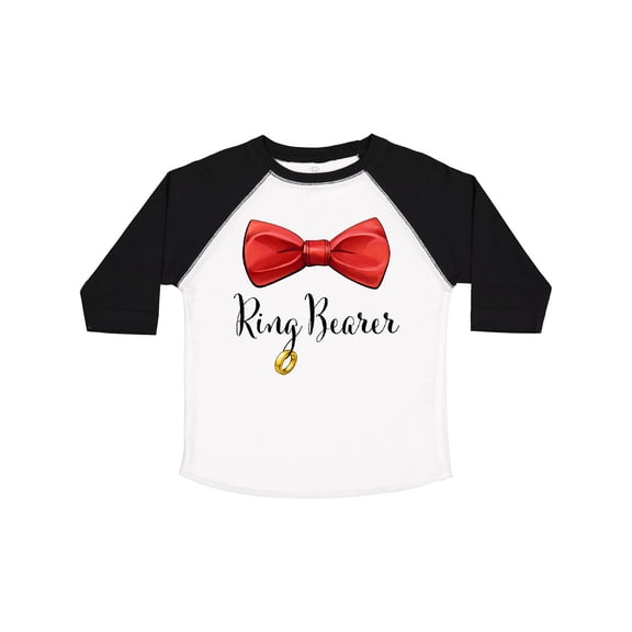 Inktastic Ring Bearer- red bow tie Boys or Girls Toddler T-Shirt