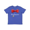 thumbnail image 1 of Inktastic Ring Bearer- red bow tie Youth T-Shirt, 1 of 5