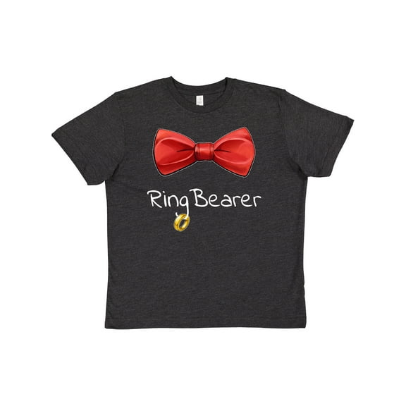 Inktastic Ring Bearer- red bow tie Youth T-Shirt