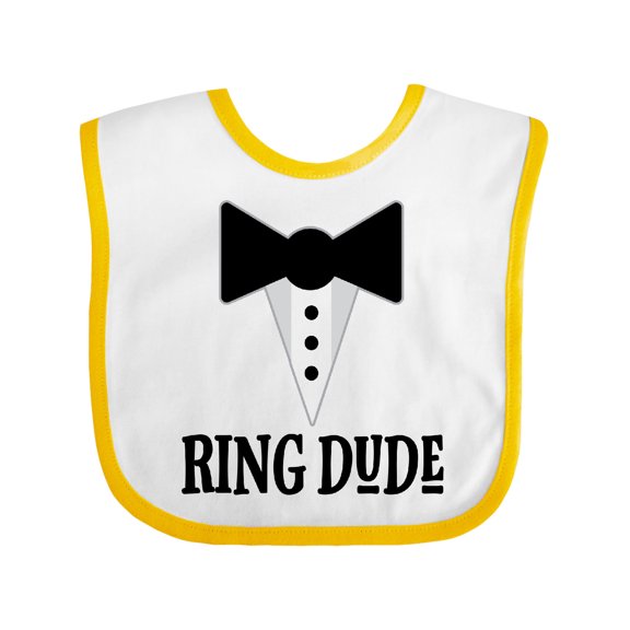 Inktastic Ring Dude Ringbearer Bridal Party Wedding Boys Baby Bib