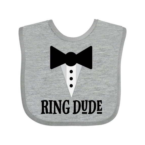 Inktastic Ring Dude Ringbearer Bridal Party Wedding Boys Baby Bib