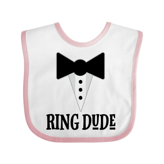 Inktastic Ring Dude Ringbearer Bridal Party Wedding Boys Baby Bib
